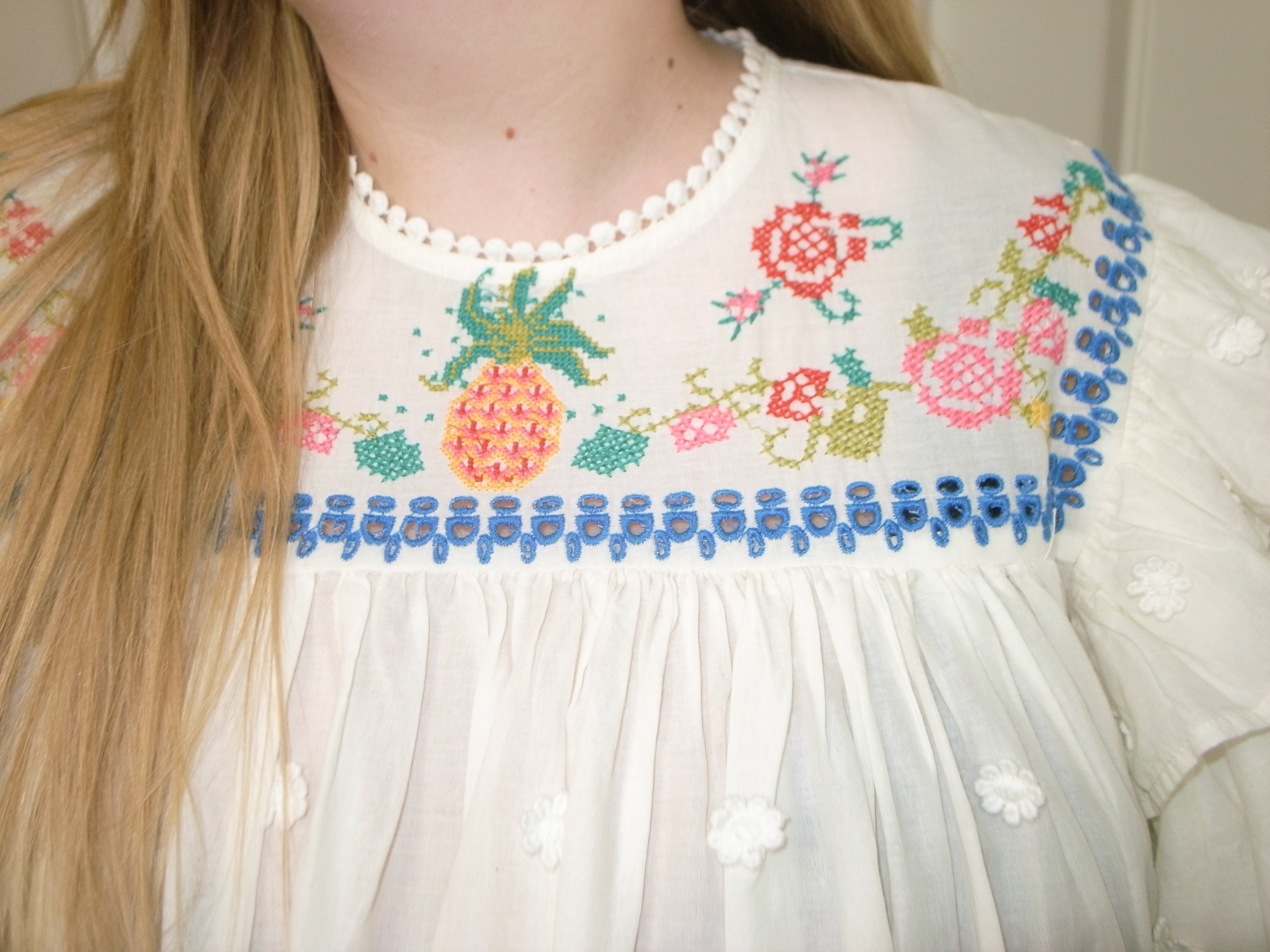 Farm Rio Embroidered Top (S)