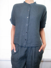 Eileen Fisher Check Set (S)
