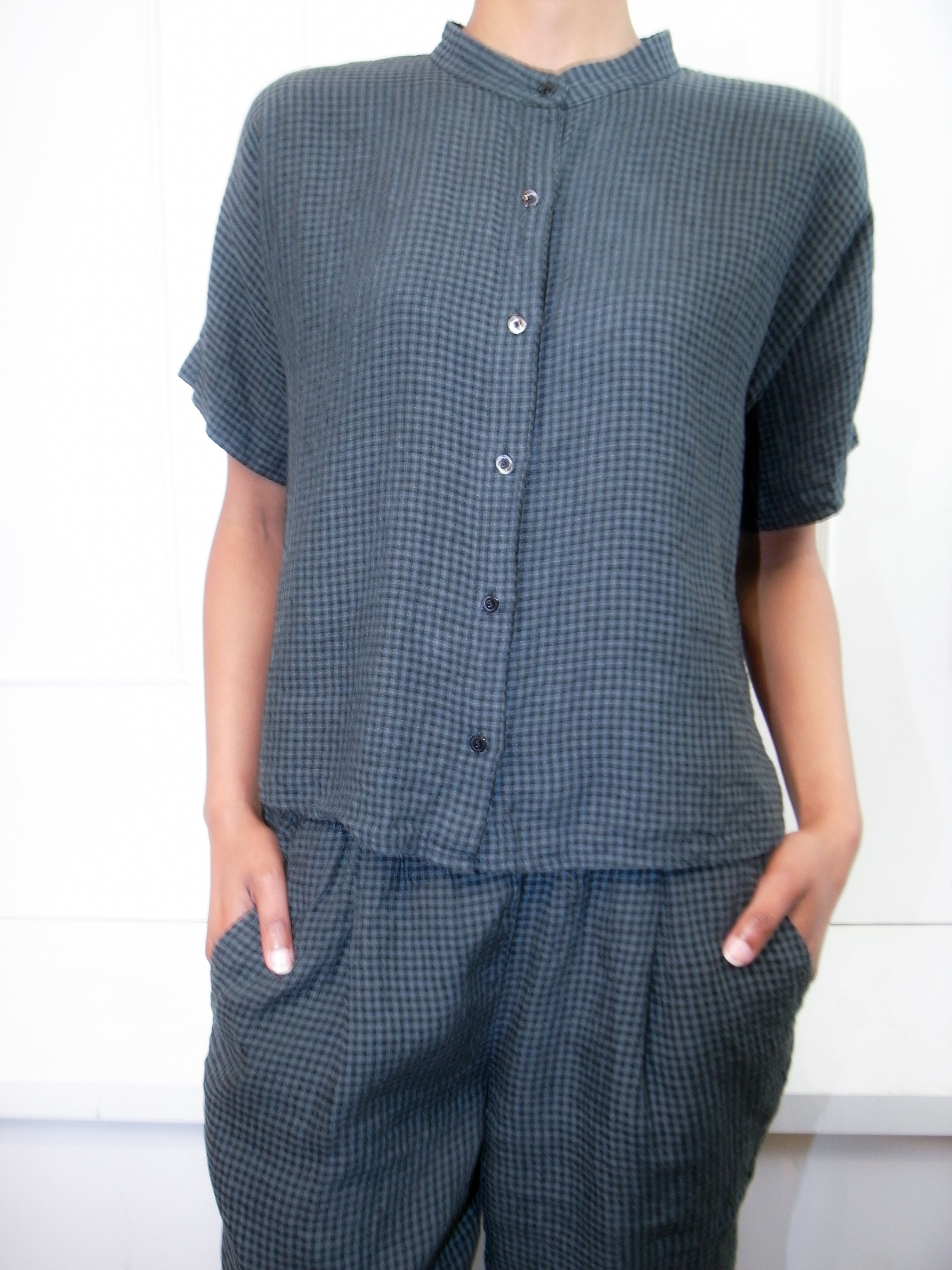 Eileen Fisher Check Set (S)