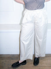 Deiji Studios Drawstring Cream Trouser (M)