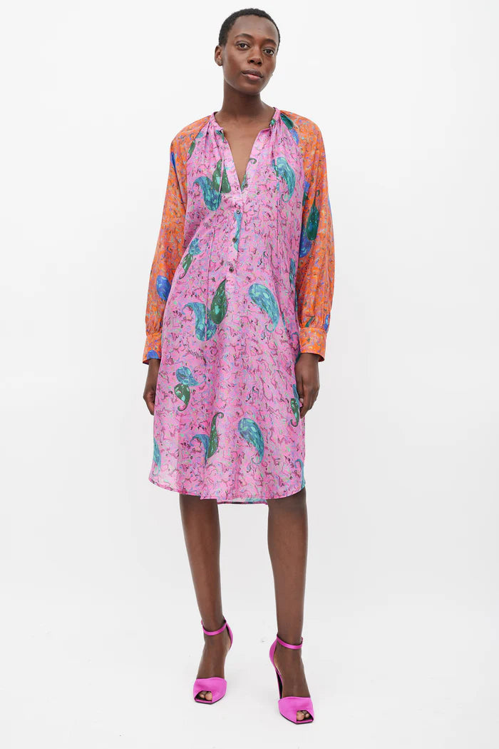 Raquel Allegra Silk Midi Dress (S/M)
