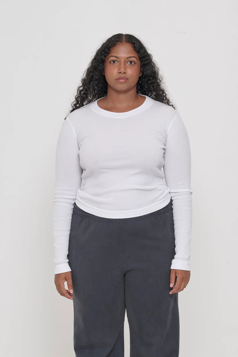 Everybody.World - Rib Long Sleeve | White – Revival