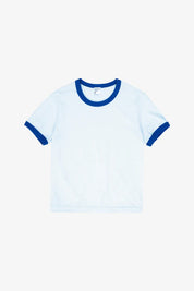 Everybody. World - Ringer Trash Tee | Lapis
