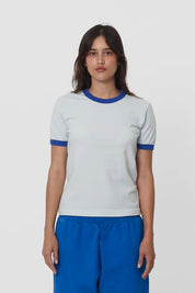 Everybody. World - Ringer Trash Tee | Lapis
