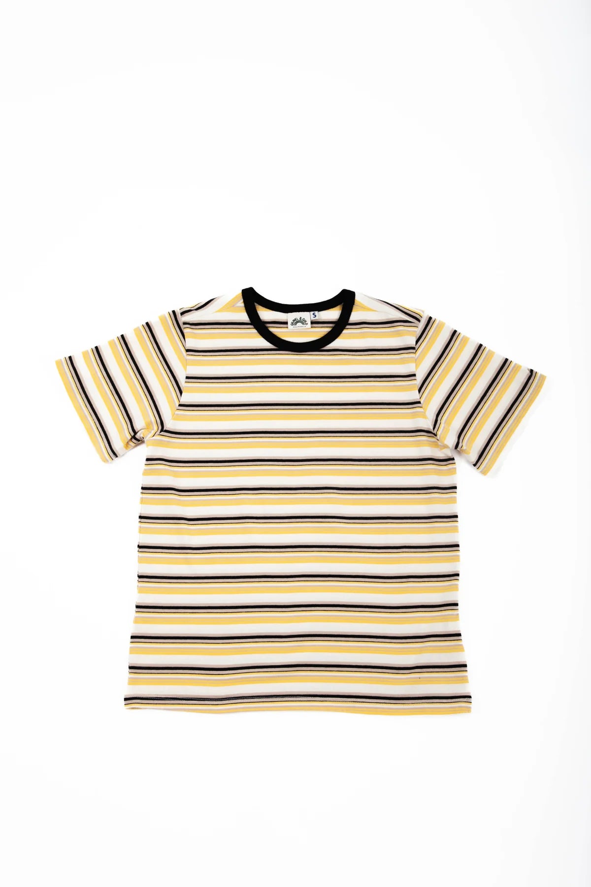 Gravel & Gold - Rockaway Tee | Goldfinch Stripe
