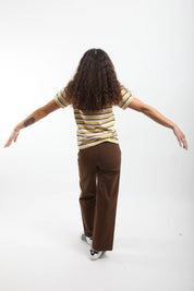 Gravel & Gold - Rockaway Tee | Goldfinch Stripe