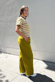 Gravel & Gold - Rockaway Tee | Goldfinch Stripe