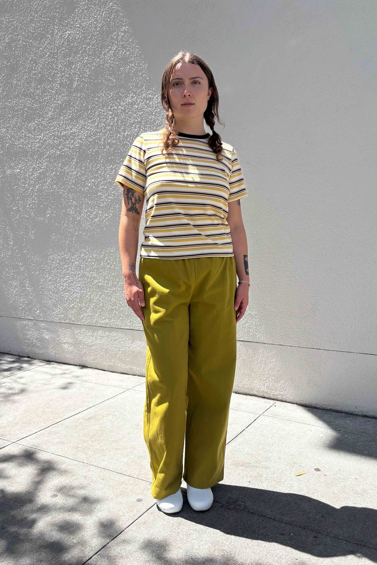 Gravel & Gold - Rockaway Tee | Goldfinch Stripe
