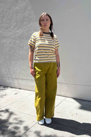 Gravel & Gold - Rockaway Tee | Goldfinch Stripe