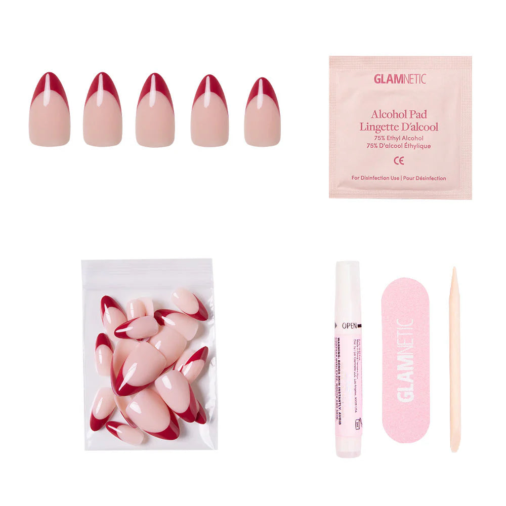 Glamnetic - Rose Garden Short Almond