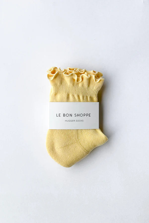 Le Bon Shoppe - Ruffled Hugger Crew Socks | Banana Cream