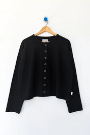 Le Bon Shoppe - Soft Jersey Snap Cardigan | Black