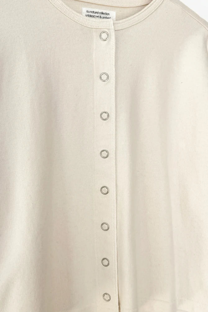 Le Bon Shoppe - Soft Jersey Snap Cardigan | Naturel