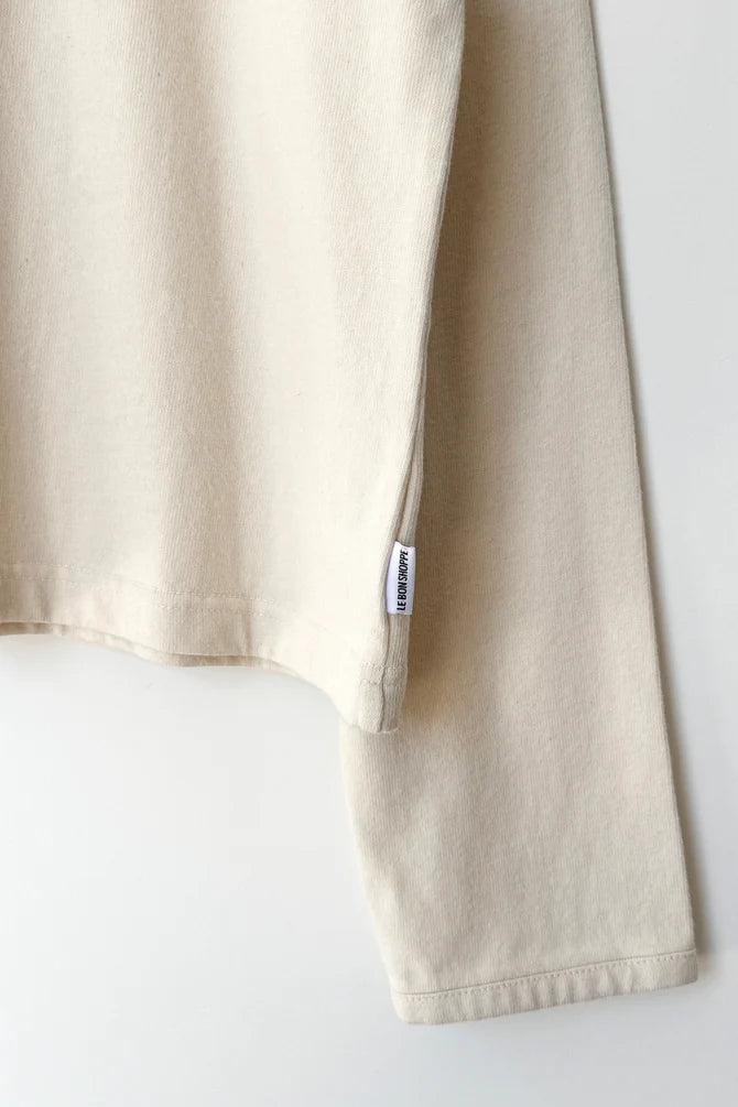 Le Bon Shoppe - Soft Jersey Snap Cardigan | Naturel