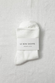 Le Bon Shoppe - Sneaker Socks | Classic White