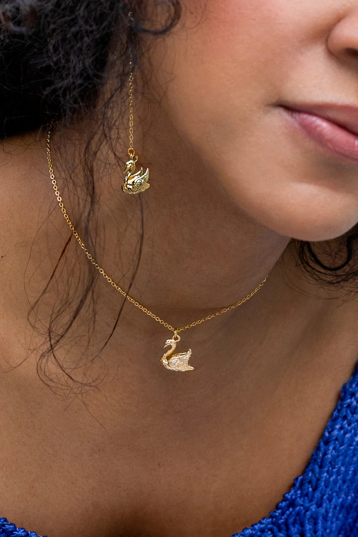 Peter + June - Swan Lake Necklace | 18K Gold Plated