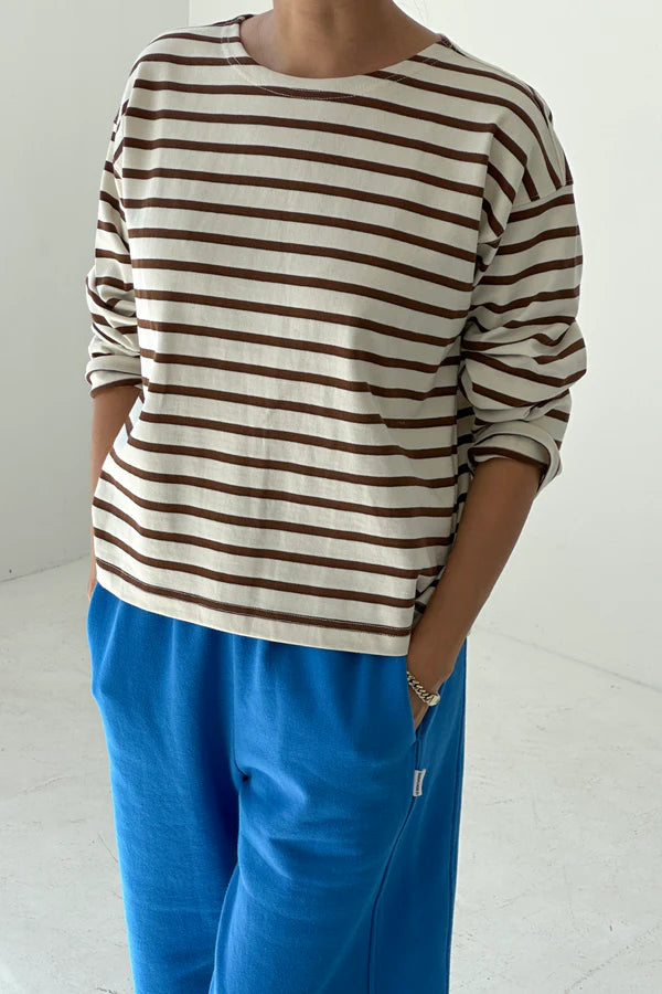 Le Bon Shoppe - Sailor Top | Coffee Stripe