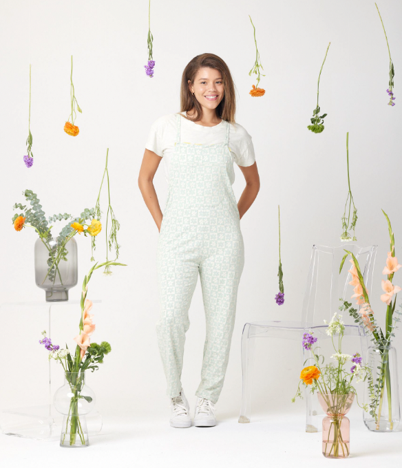 Known Supply - Rhythm Adjustable Overall | Mint Floral