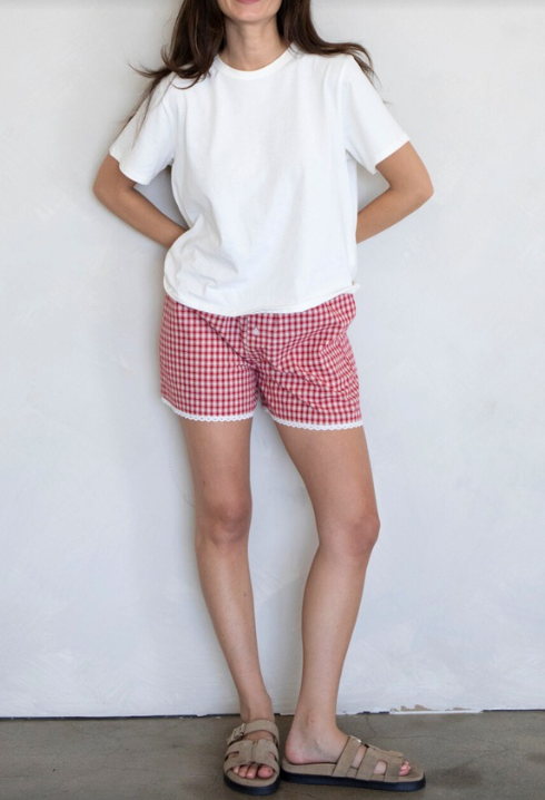 Things Between - Gingham Boxers | Red