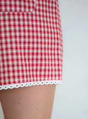 Things Between - Gingham Boxers | Red