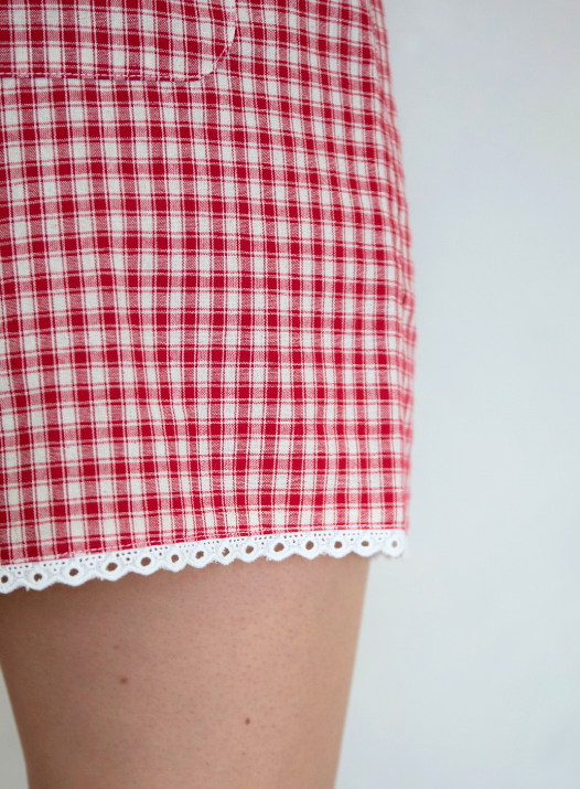 Things Between - Gingham Boxers | Red