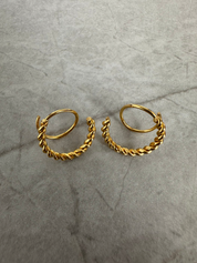 Saint Fatale - Double Twist Hoop Earrings