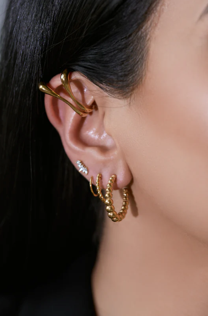 Saint Fatale - Double Twist Hoop Earrings