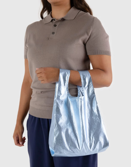 Baggu - Baby Baggu | Metallic Light Blue