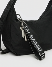 Baggu - Logo Keychain | Black & White