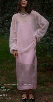 Muse Assembly - Willow Jumper Mohair Sweater | Cotton Candy