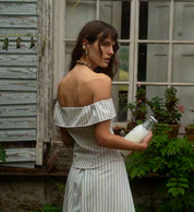 Muse Assembly - Hazel Shirt | Eggshell Ecru Stripe