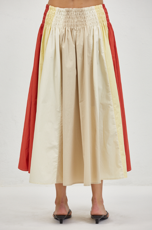 a.ren - Linnea Skirt | Taupe Red
