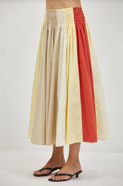 a.ren - Linnea Skirt | Taupe Red