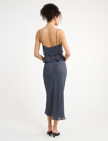 Rumored - Stroll Midi Skirt | Mediterranean Tile