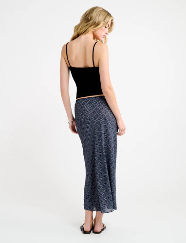 Rumored - Stroll Midi Skirt | Mediterranean Tile