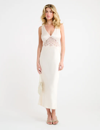Rumored - Vanity Midi Dress | Ivory