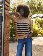 Frank & Eileen Tan "Monterey" Rolled Funnel Neck Sweater (M)