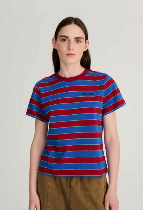 BOBOO CHOSES - Striped Cropped T-Shirt