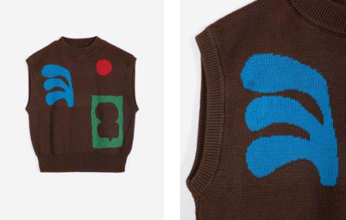 BOBOO CHOSES - Plant Seal Jacquared Cotton Vest