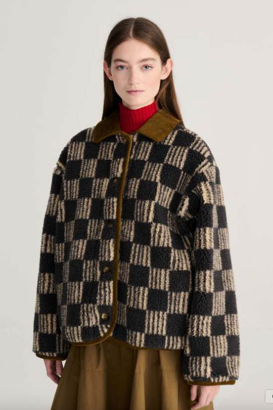 BOBO CHOSES - Almost Moiré All Over Sherpa Jacket