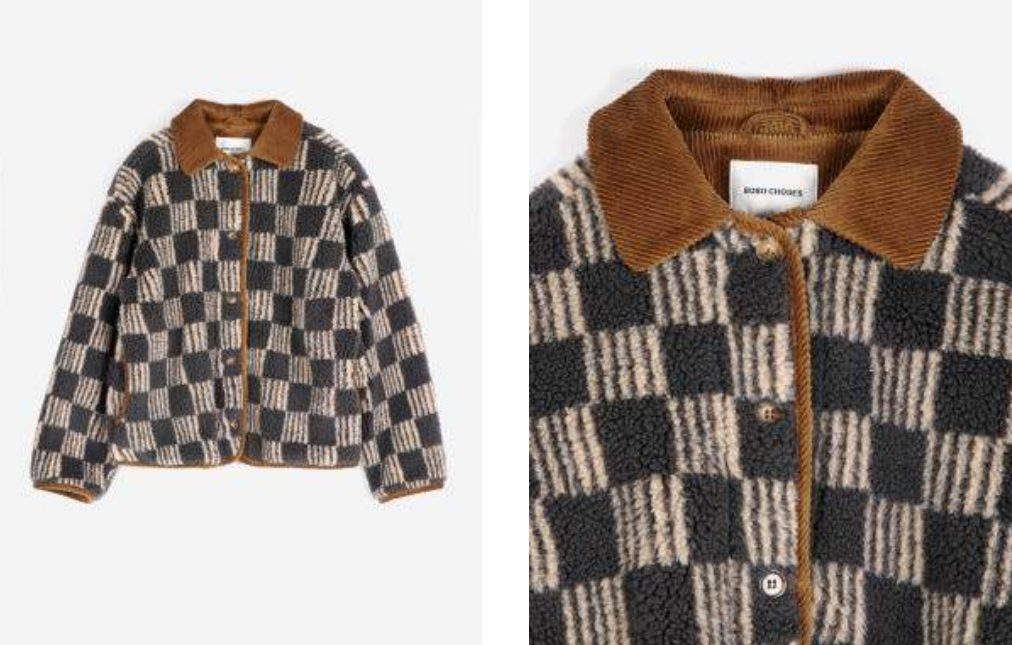 BOBO CHOSES - Almost Moiré All Over Sherpa Jacket