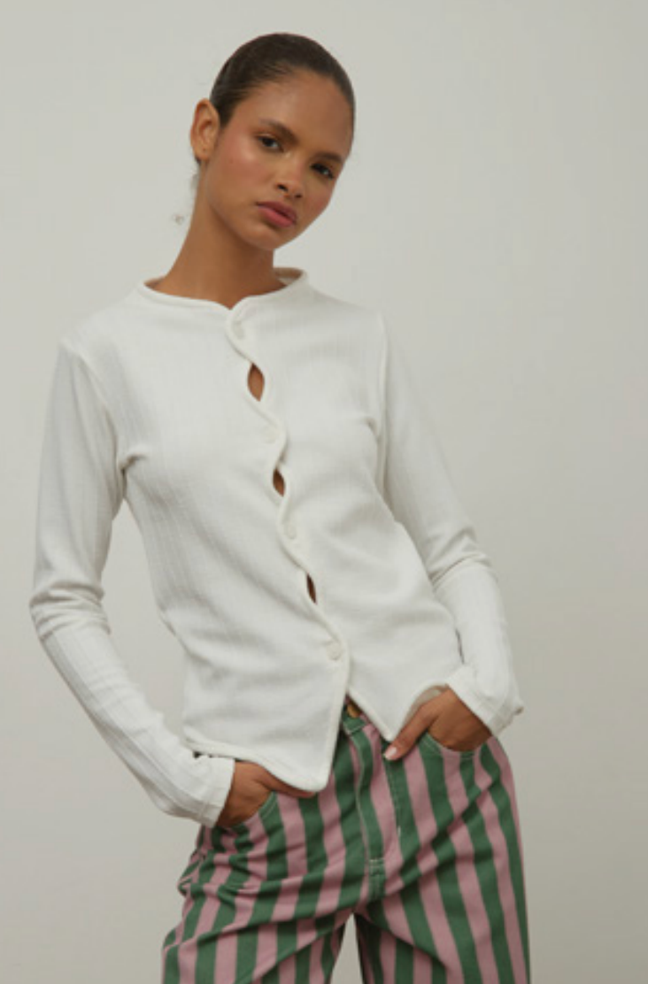 Sixxta - Flo Hellen Top | Chalk