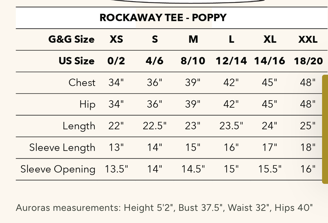 Gravel & Gold - Rockaway Tee | Embroidered Poppy