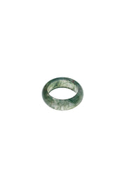 seree - Seaweed | Green Jade Stone Ring (Size 8-8.5)