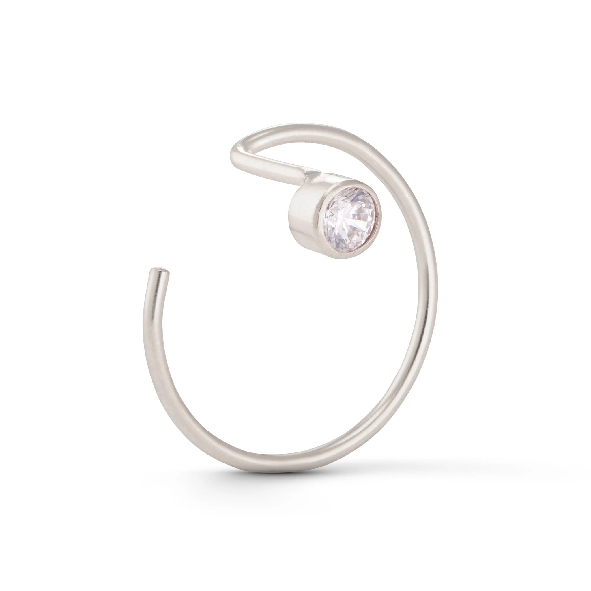 Baleen - Halo Earrings | Silver Stone