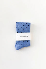 Le Bon Shoppe - Patterned Sneaker Socks | Blue/Navy