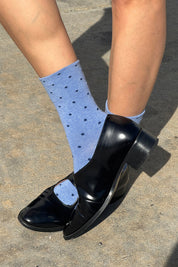 Le Bon Shoppe - Patterned Sneaker Socks | Blue/Navy