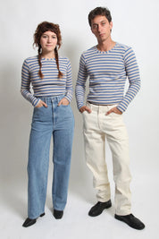 Gravel & Gold -  Duo Tee | Coast Stripe