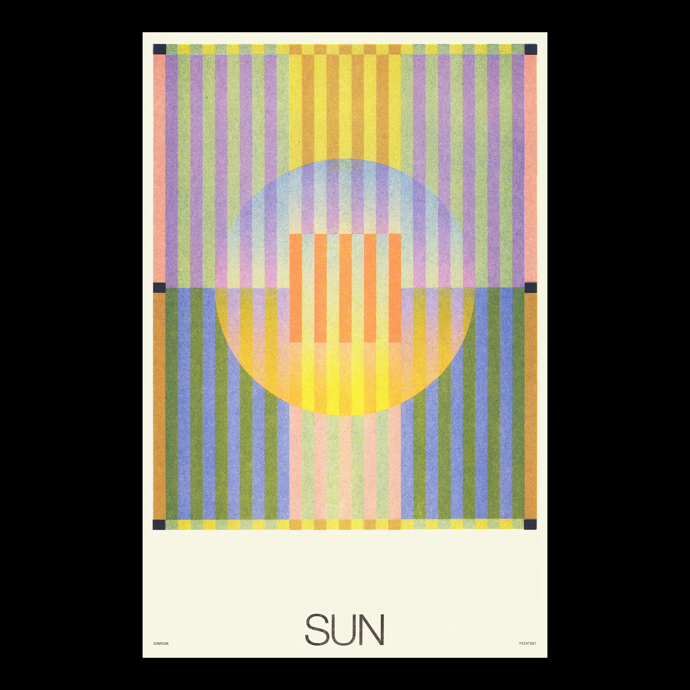 Sunroom - "Sun" Risograph Print