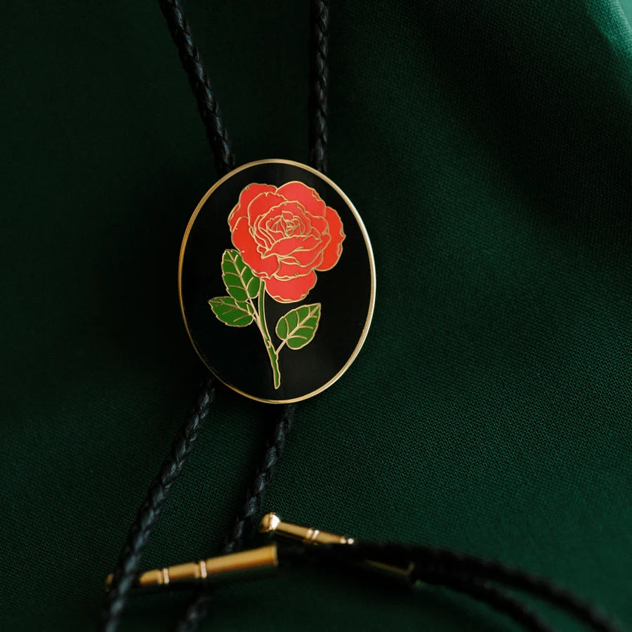 Tiny Deer Studio - Rose Bolo Tie